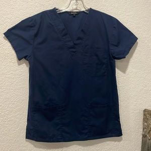 Just Love Scrub Top size small navy blue